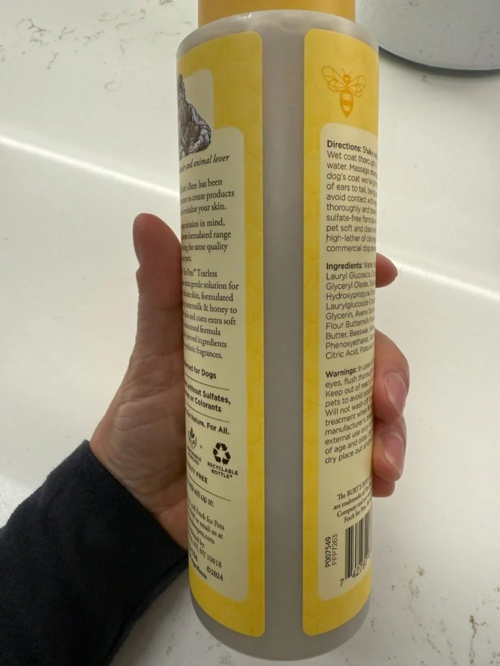 Burt's Bees for Pets Tearless Puppy Shampoo Buttermilk Honey 16 oz NWOT